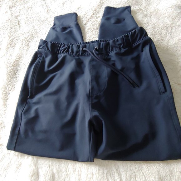 Abercrombie & Fitch activewear running jogger pants Navy size Small - Picture 8 of 10